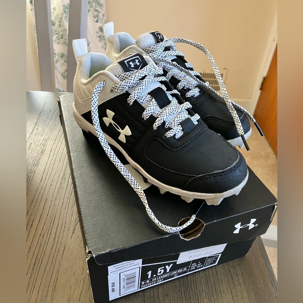 Under Armour little boys baseball cleats